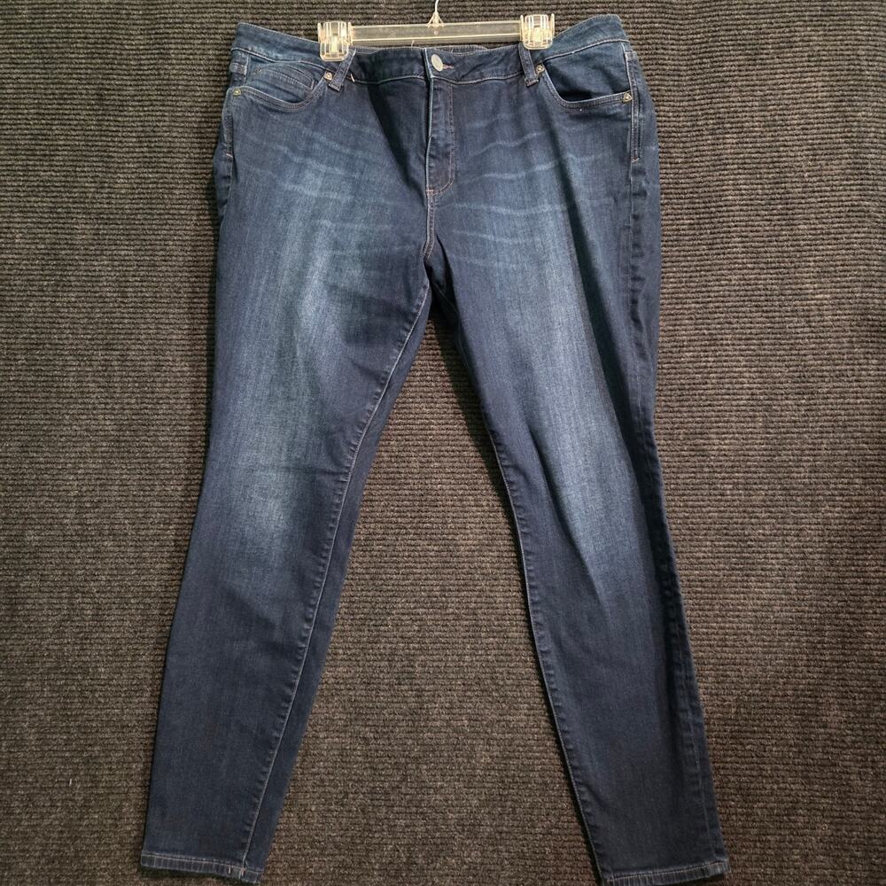 KUT From The Kloth Viv Toothpick Skinny Jeans Size 20W Dark Wash Stretch